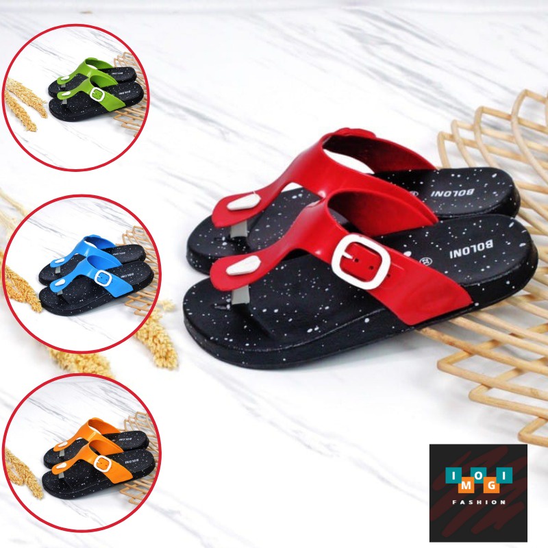 Sandal Jepit anak laki-laki 6 7 8 9 10 th / Sandal Japit anak karet BOLONI / sandal kekinian