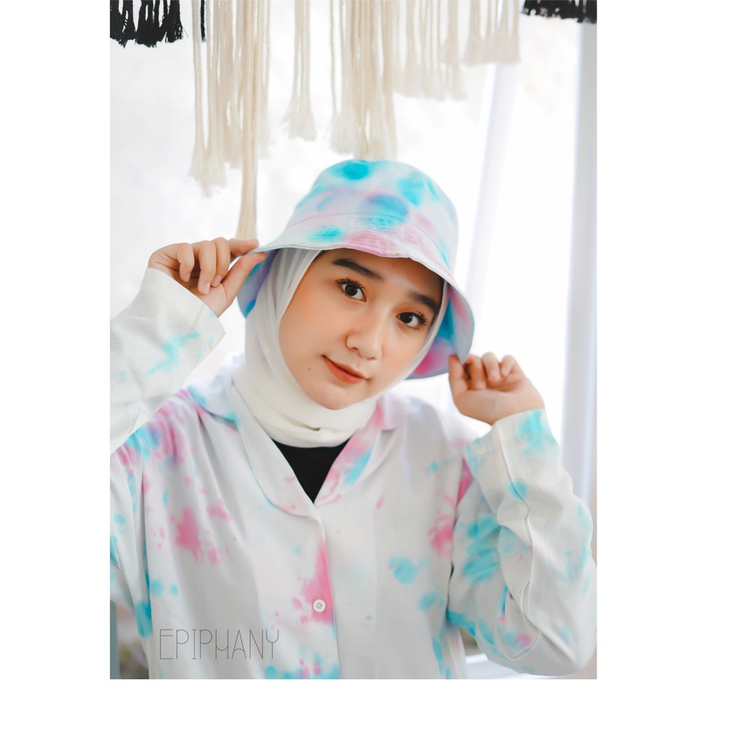 Euphoria Long Long - Self Love Collection - Tie Dye Jumputan Baju Tidur Setelan