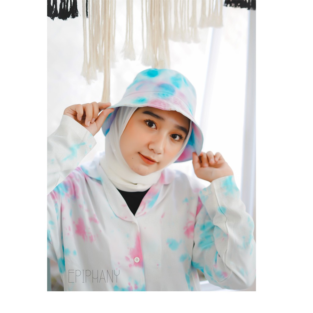 Euphoria Long Long - Self Love Collection - Tie Dye Jumputan Baju Tidur Setelan