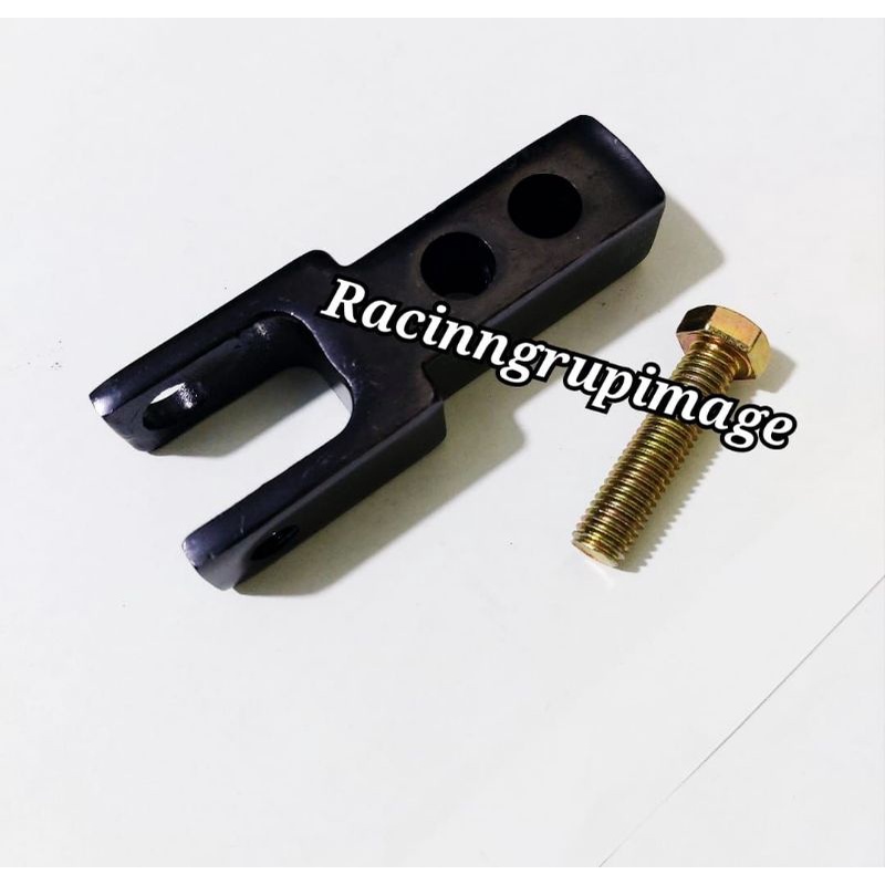 PENINGGI SHOCK BELAKANG MATIC CNC MODEL Y HITAM UNIVERSAL