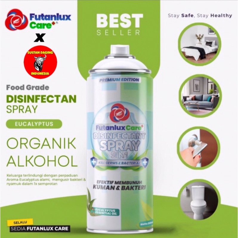 DISINFECTANT SPRAY FOOD GRADE FUTANLUX EUCALYPTUS 500 ML/ DISINFECTANT SPRAY FUTANLUX CARE/ FUTANLUX