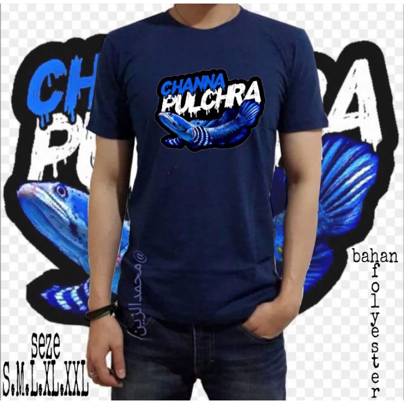 kaos anak channa pulchra/snakehead/limbata/auranti/maru/pulchra/blue pulchra/barca/marulioides/ kaos
