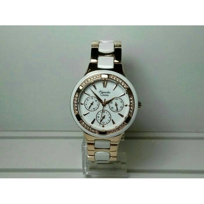 ALEXANDRE CHRISTIE AC 2299 GOLD WHITE. GARANSI RESMI 1TAHUN