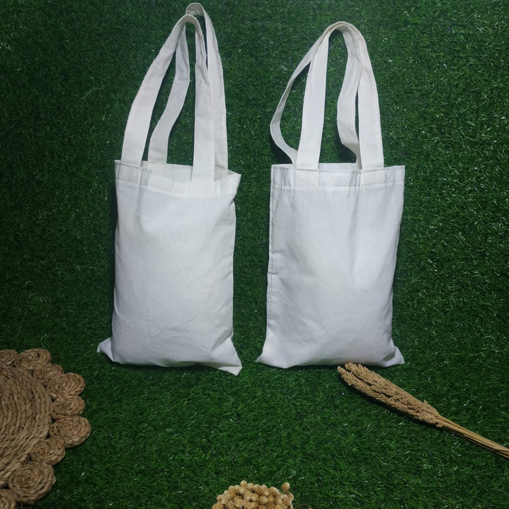 TOTEBAG BLACU POLOS 25x35 (READY STOK)