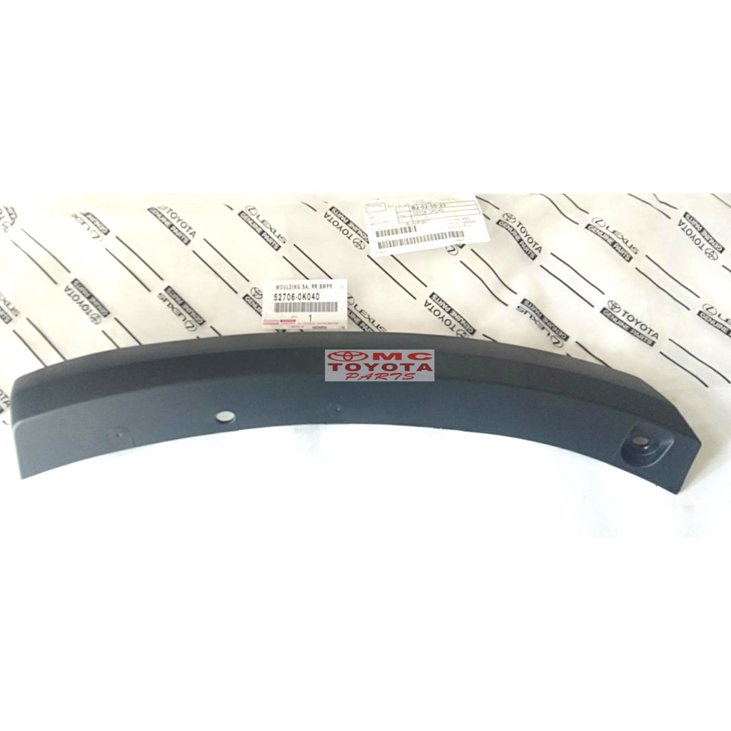 Moulding Extension Bumper Belakang Kanan Fortuner VRZ 52706-0K040