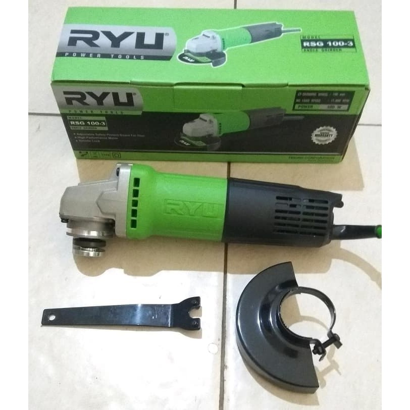 Tekiro RYU Grinder Mesin Gerinda Tangan 4" Ryu RSG100-3 Selepan 4 Inch Ryu RSG 100-3