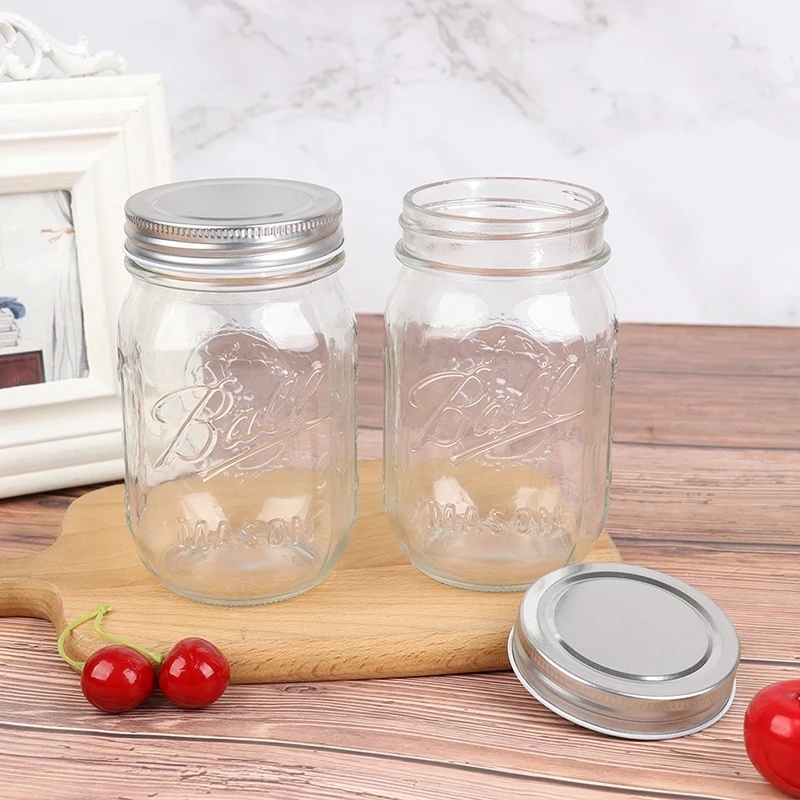 [Glass Mason Jar Storage Bottle, Seed Germination Bottle] [304 Stainless Steel Airtight Glass Bottle] [Food Storage Airtight Jar Kimchi Pickled Bottle] [Kitchen Food Preservation Container]