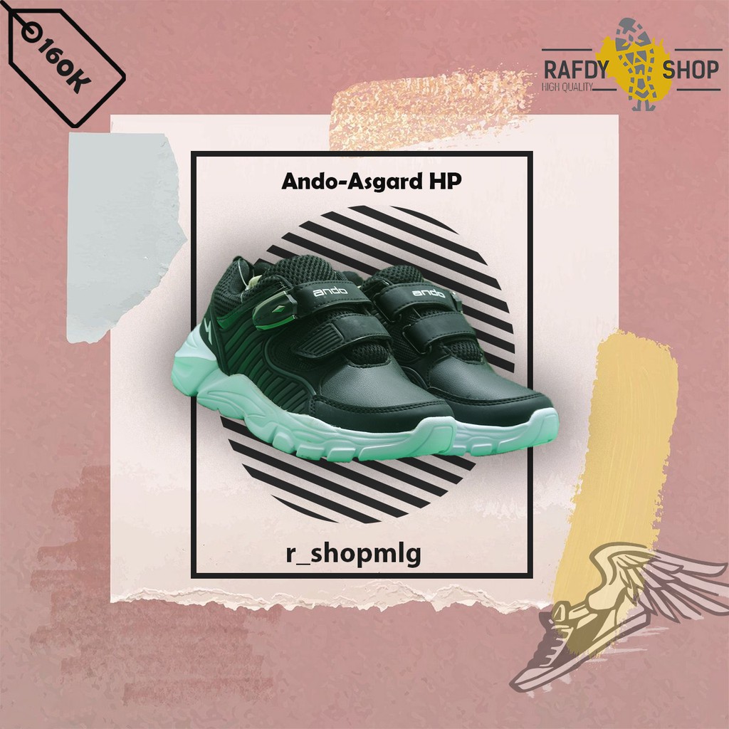 Sepatu Sekolah Anak Laki-laki Ando Asgard HP