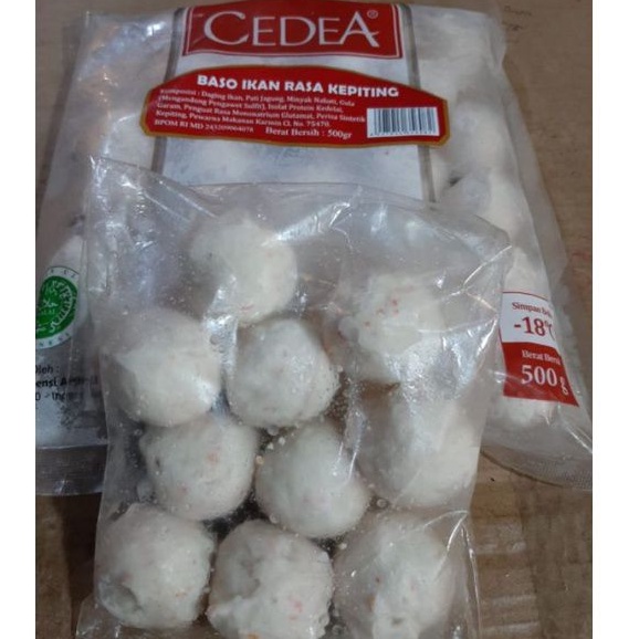 

CEDEA Baso Ikan Rasa Kepiting (Repack) Isi 10 pcs