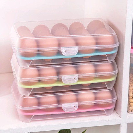 MurmerOfficial R570 Tempat penyimpanan Telur Kotak Telur Egg Box / Tempat Penyimpanan Telur / Box Telur 15 Lubang