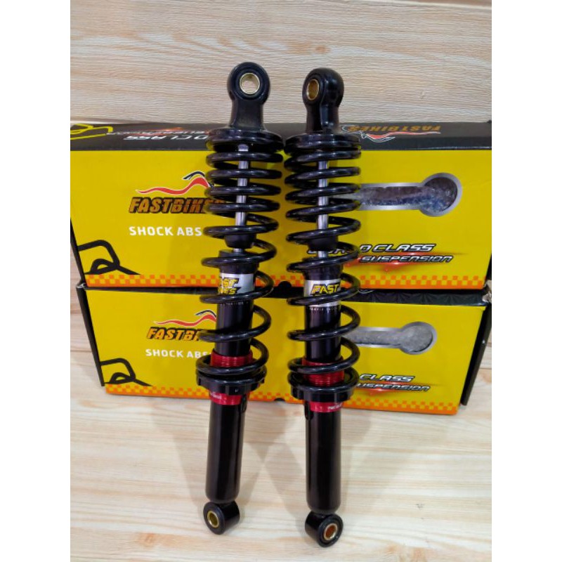 fast bikes-FB-01 shock belakang uk 360mm motor RX king/tiger/kharisma/supra/shogun warna-hitam