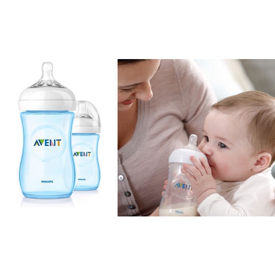 *FRAULEINCO* Philips Avent OFFICIAL SCF695/23 Natural 260/9oz Blue Bening / Botol susu Avent Natural 260ml