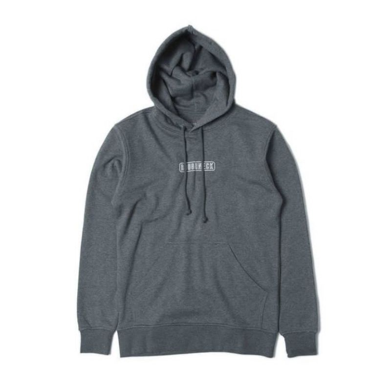 Hoodie sweater keren kekinian roughneck book logo varian warna abu tua