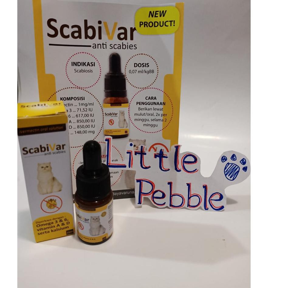 OMA122 SCABIVAR-OBAT ORAL MINUM ANTI SCABIES KUCING- 10ML *Model