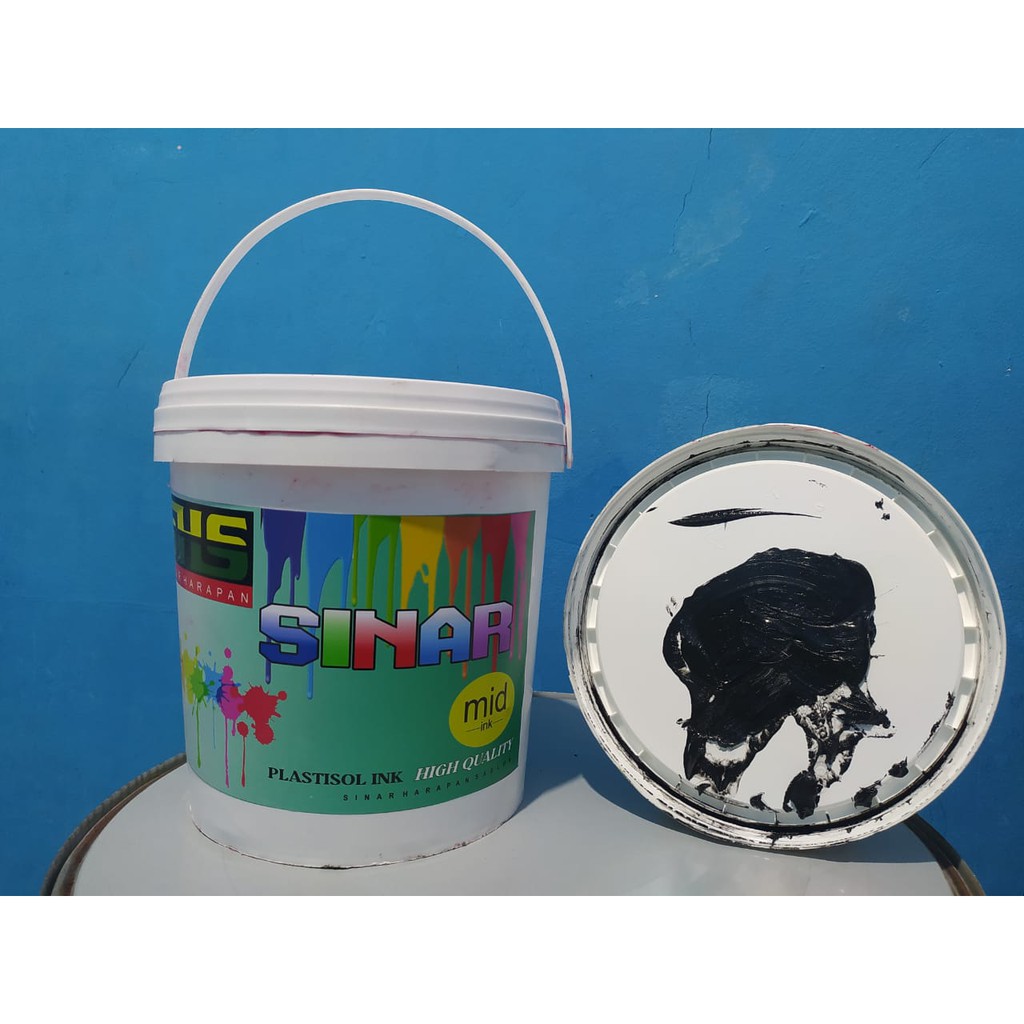 

plastisol MID sinar harapan sablon warna hitam kemasan 5kg