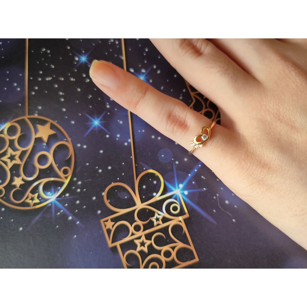 Cincin anak SD emas asli cincin emas 700 cincin emas tua 16k cincin remaja toko emas cincin cor hati