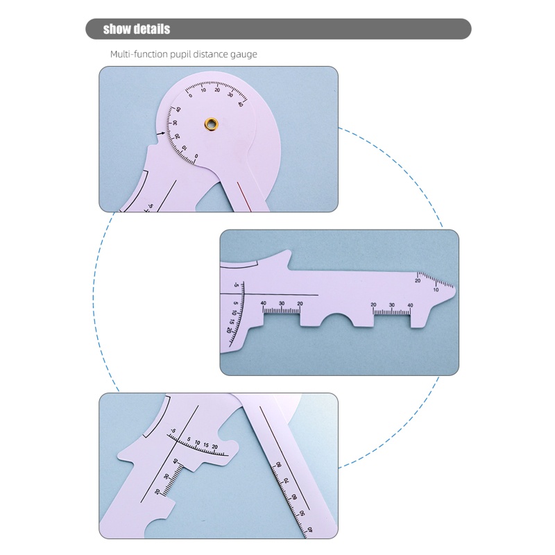 Kiss Measure Optical Vernier PD Penggaris Murid Pengukur Jarak Alat Ophthalmic Mata