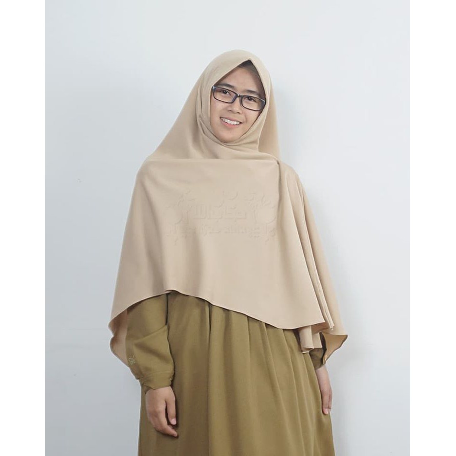 Khimar Hari Buttermilk - Hijab Alila