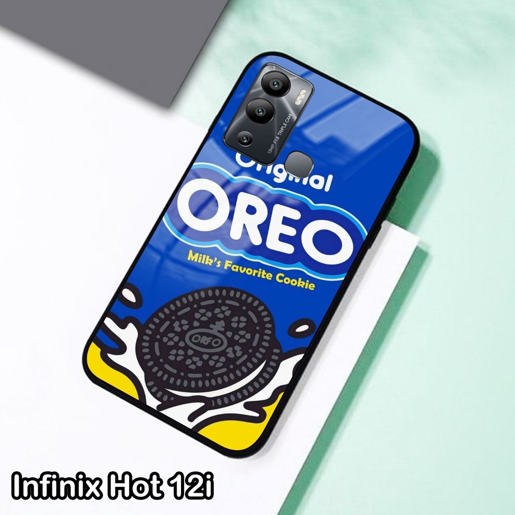 Softcase Glass Kaca Infinix Hot 12i Terbaru [FC24] Case Motif Infinix Hot 12i - Casing Hp Infinix Ho