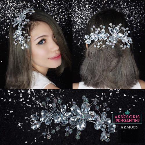 [PRODUK FAVORIT] HIASAN RAMBUT AKSESORIS PENGANTIN HEADPIECE HAIRBAND ARM003