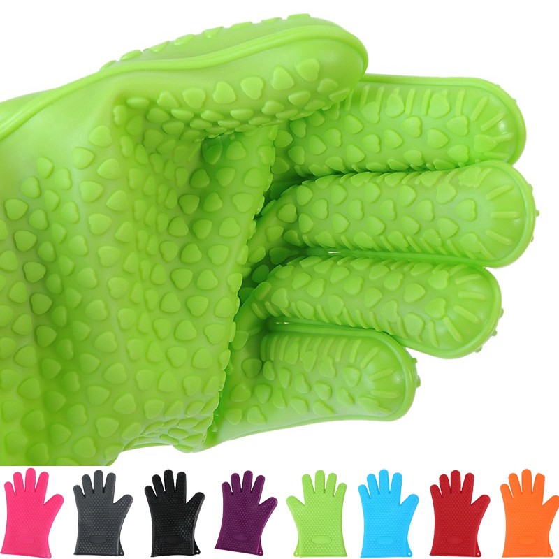 Sarung Tangan Silikon Silicone Gloves Tebel Tahan Panas Oven Baking