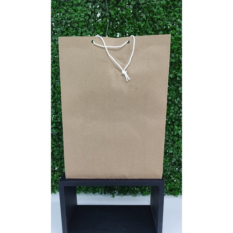 

Paper Bag Coklat Polos Sedang - 25 x 9 x 35