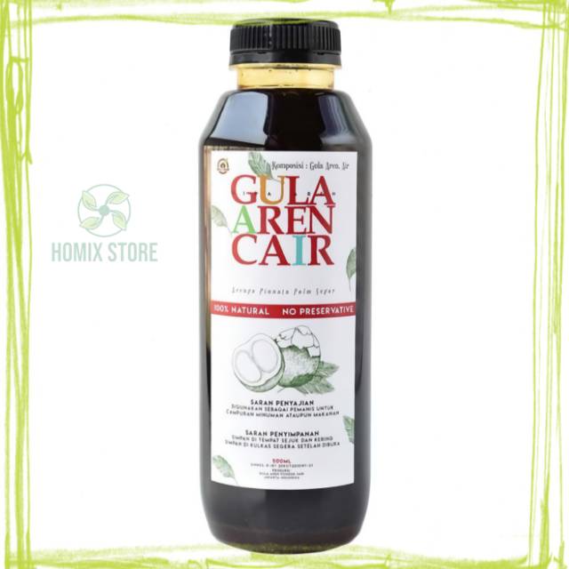 

GULA AREN CAIR GULA AREN ASLI PALM SUGAR BROWN SUGAR 500 ml