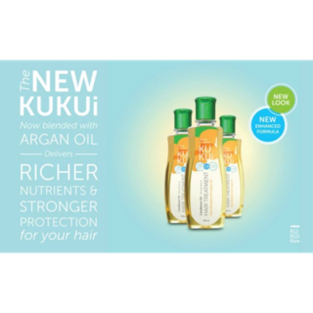 New KUKUI with Argan Oil | Minyak Kemiri 100% Original bukan tiruan