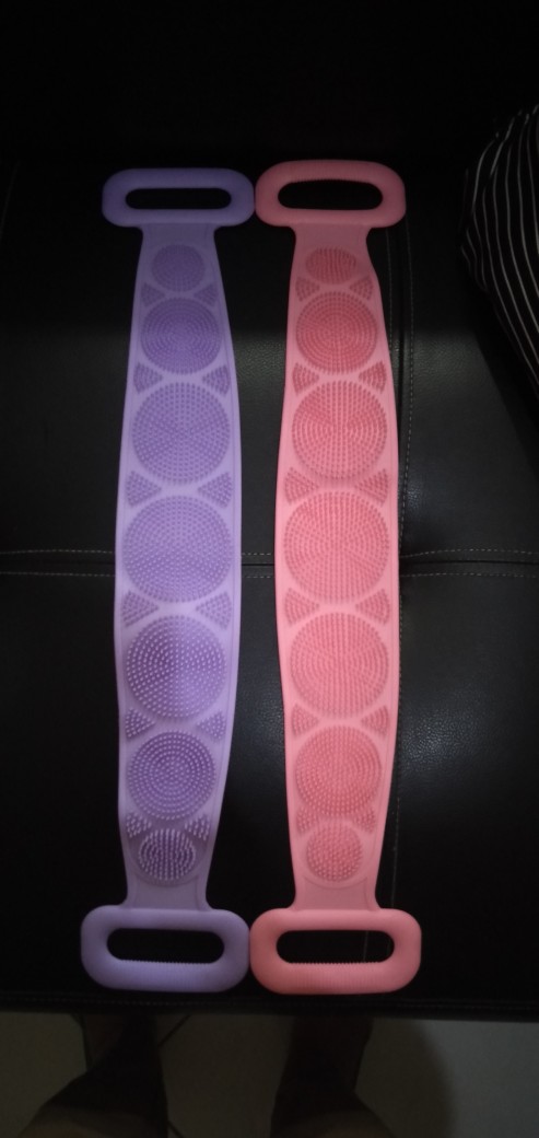 60cm Belt Shower Scrubber / Sabuk Mandi Silicone Model Panjang