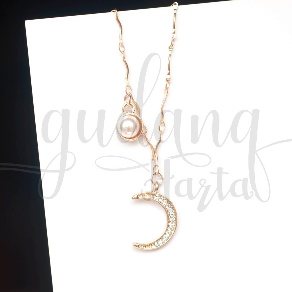 Kalung Golden Moon and Pearl GH 204504