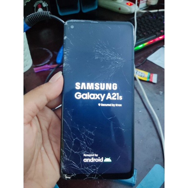 LCD SAMSUNG A21s Original Cabutan copotan minus