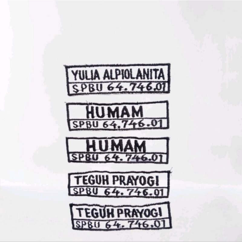 

nametag spbu / tanda pengenal karyawan spbu