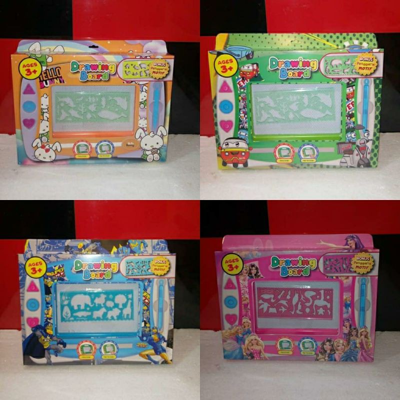 

mainan papapn magnet + penggaris
