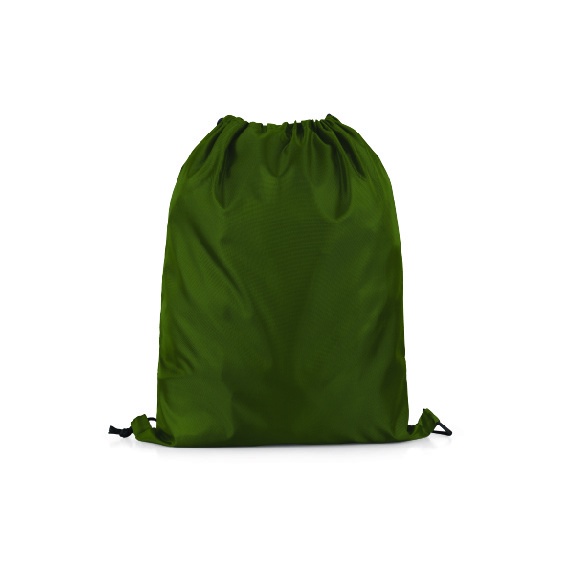 Tas Serut Taslan Polos - Ransel Drawstring Bag Waterproof Gymsack Bag-Hijau Army