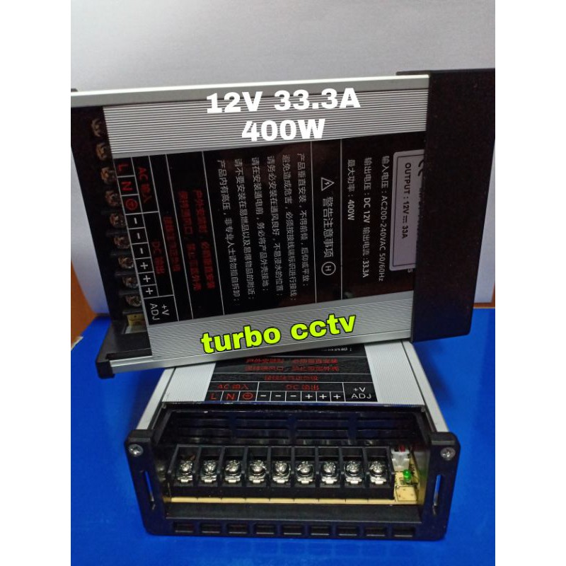 Power Supply CCTV 12V Indoor/Outdoor 33.3A 400W