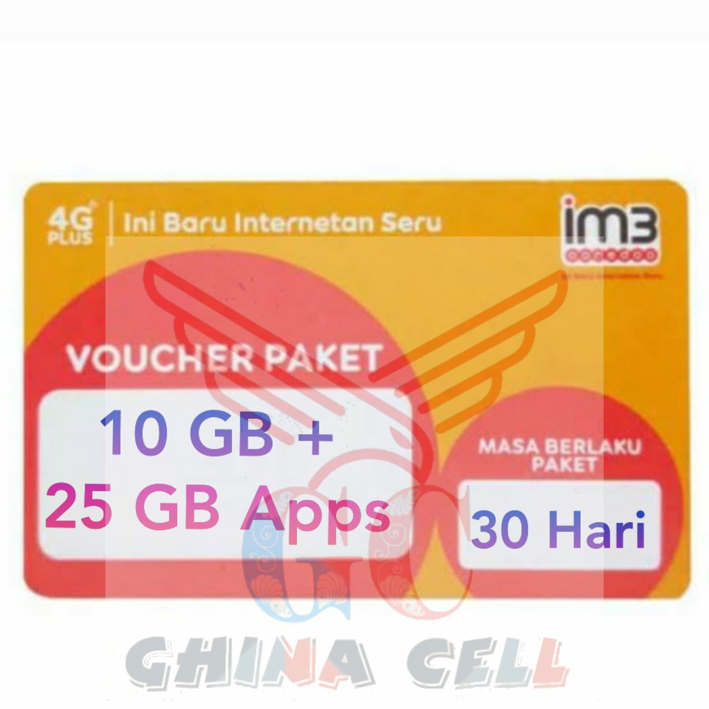 Voucher Indosat 10GB Unlimited