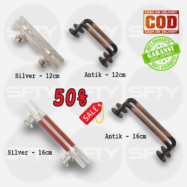 Tarikan Laci Antik Minimalis Logam Chome Anti Karat Pegangan Lemari Gagang Jendela Pegangan Laci Gag