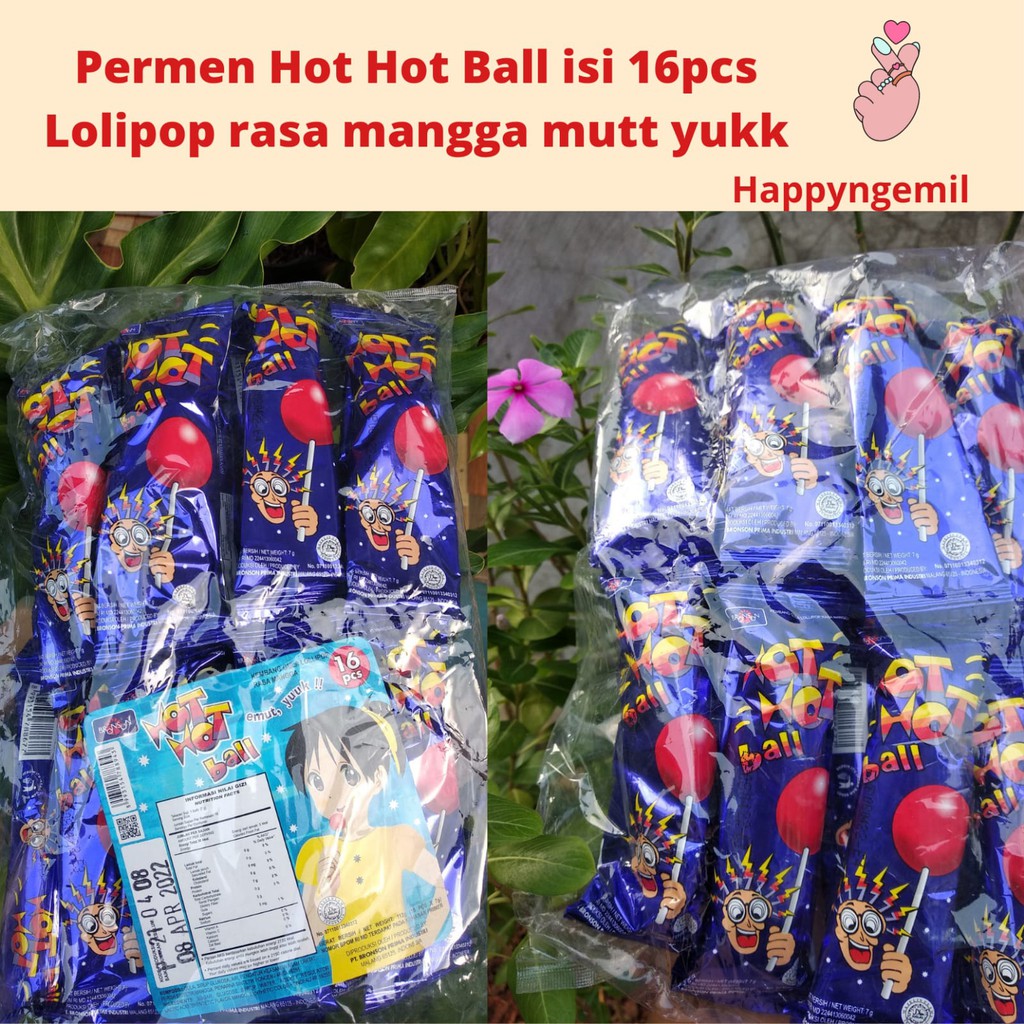 

Permen Gagang Hot Hot Ball Lolipop 1bungkus