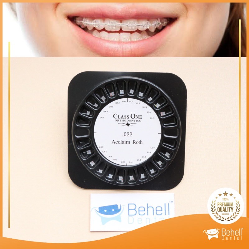 [ORIGINAL] BRACKET BEHEL PERMANEN CERAMIC CLASSONE USA // KERAMIK TRANSPARAN TRANSFARAN CLEAR DENTAL