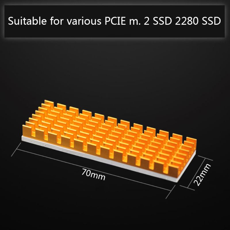 Vivi Radiator Heatsink Aluminum M.2 Ngff Untuk M.2 Ngff 2280 Pci-E Nvme Ssd