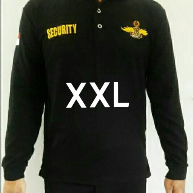 KAOS KERAH SECURITY LENGAN PANJANG LOGO WINGS XXL- KAOS SECURITY LENGAN PANJANG- POLO SECURITY