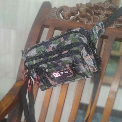 tas slempang motif army