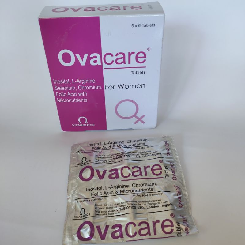 Ecer Ovacare 1 Strip isi 6 tablet Suplemen Kesuburan wanita