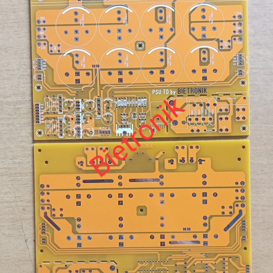 PCB PSU TD 8 Elko DAUBLE LAYER