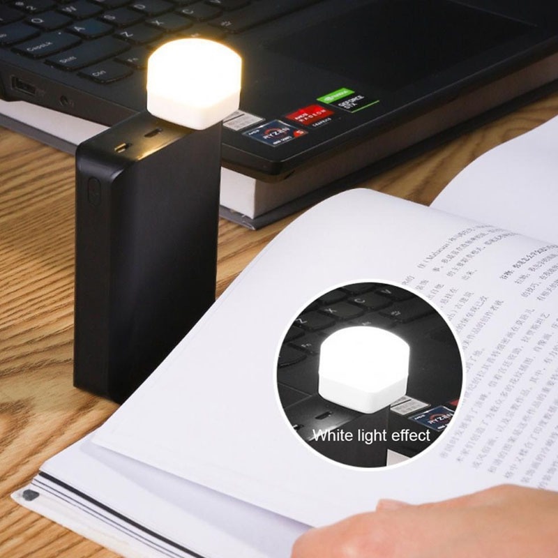 Lampu Baca Mini Portable Hemat Energi Bahan ABS Dengan Port USB