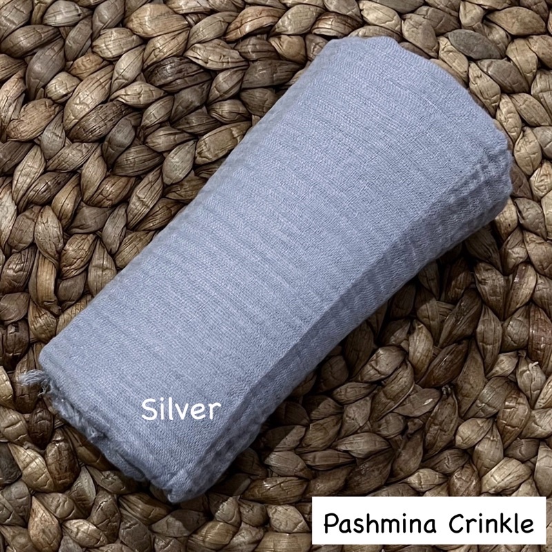 Pashmina crinkle Part 1 Hijab pasmina kusut Lavanya By Azzara-Silver