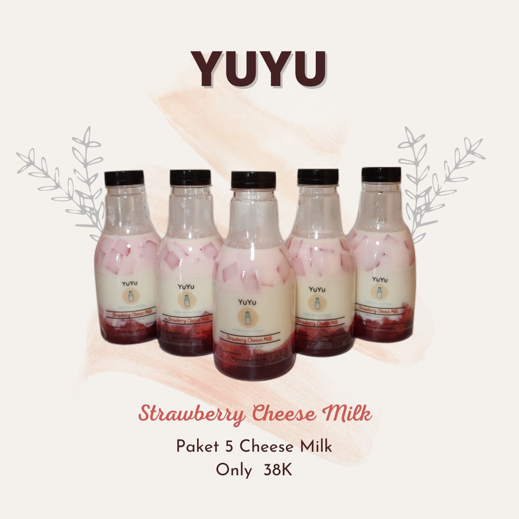 

Paket 5 Yuyu Strawberry Cheese Milk