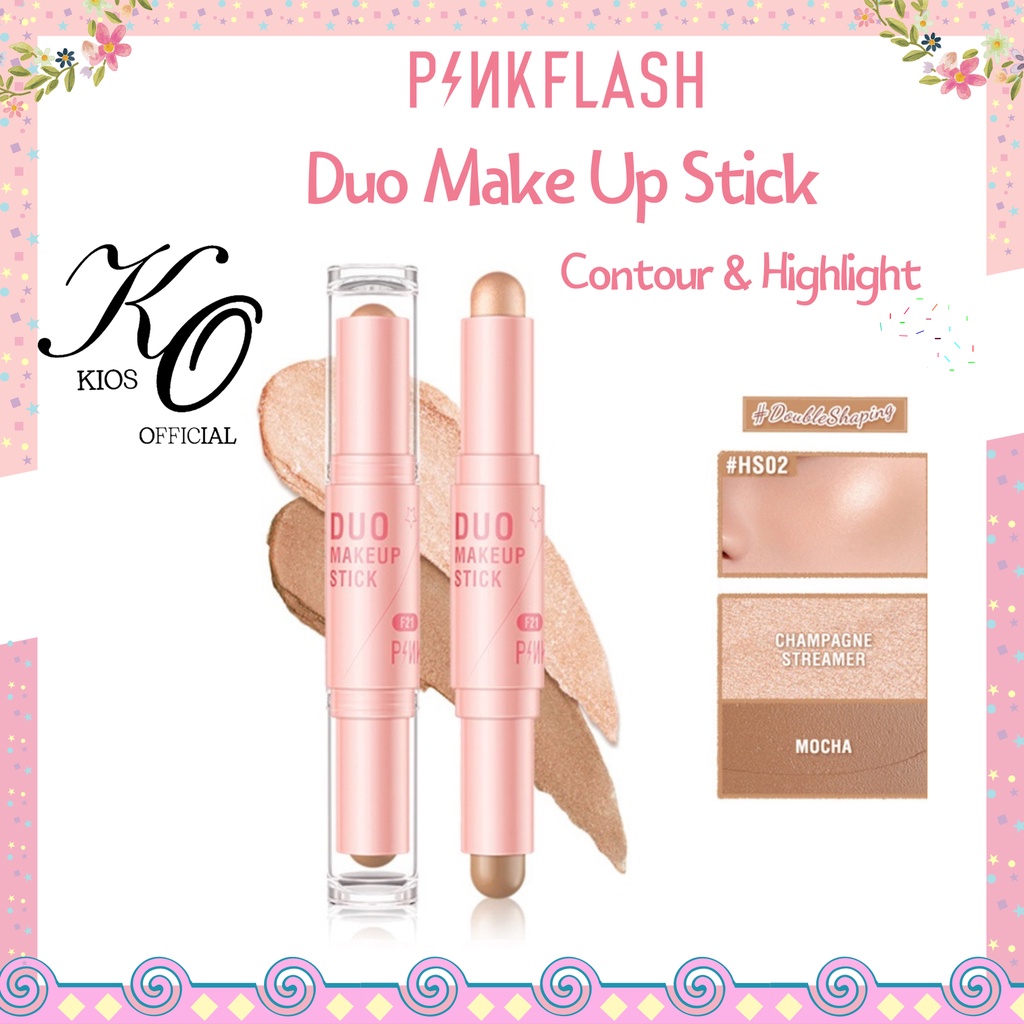 Pinkflash Duo Makeup Stick Contour &amp; Highlighter 3D Waterproof