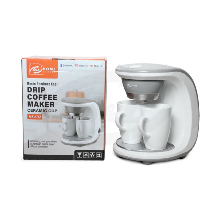 HL Drip Coffee Maker Ceramic Cup Mesin Pembuat Kopi HS602 HS 602