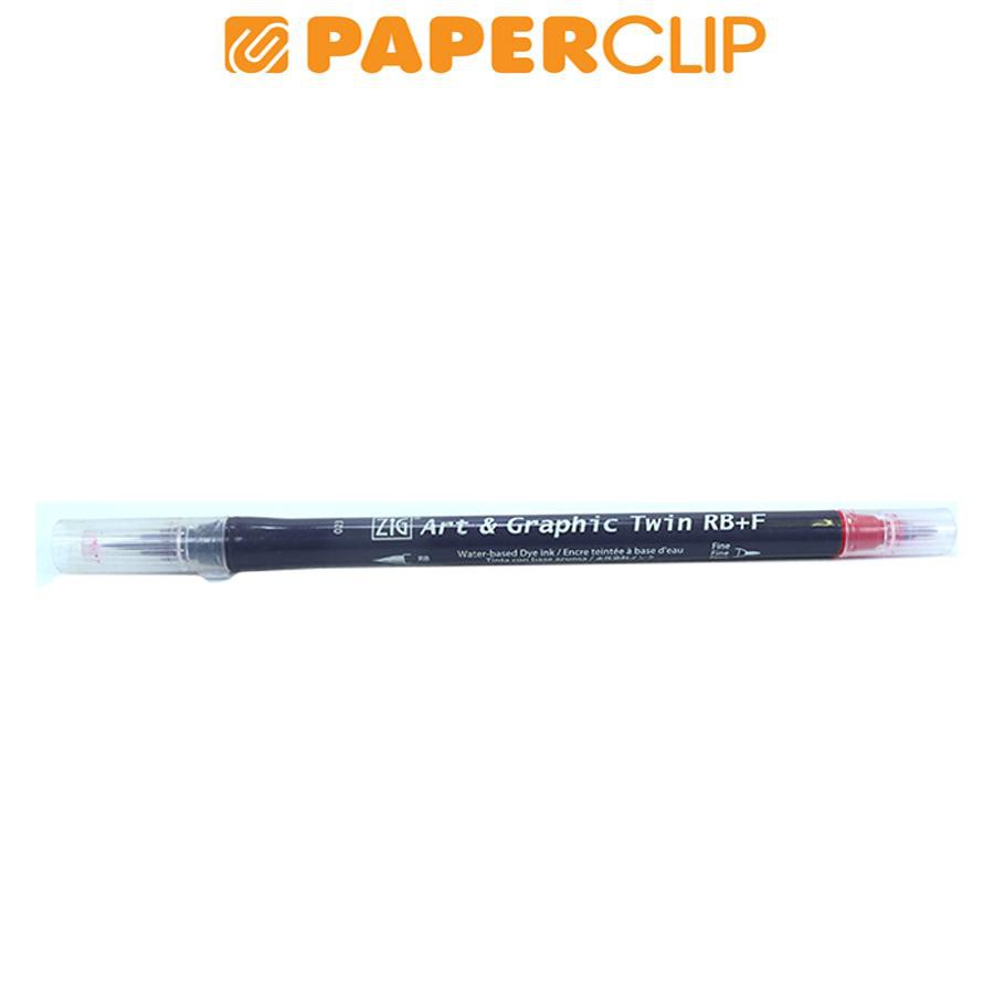 

PEN BRUSH ZIG KURETAKE ART & GRAPHIC TWIN RB+F TUT-95 023 WINE RED